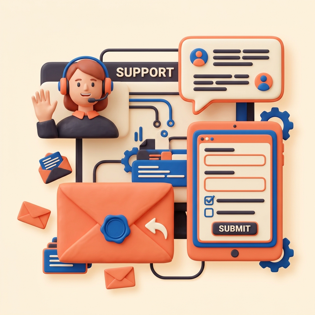 Customer Support Illustration